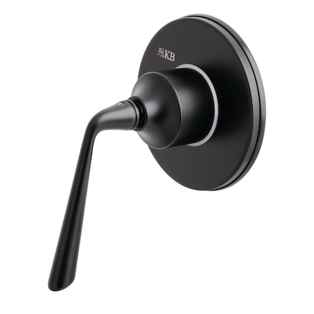 Kingston Brass KS3030ZL Single-Handle Three-Way Diverter Valve with Trim Kit, Matte Black KS3030ZL